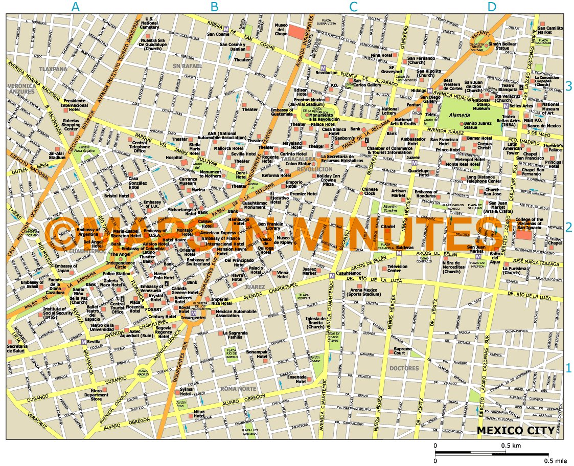 Pdf map Mexico City PDF