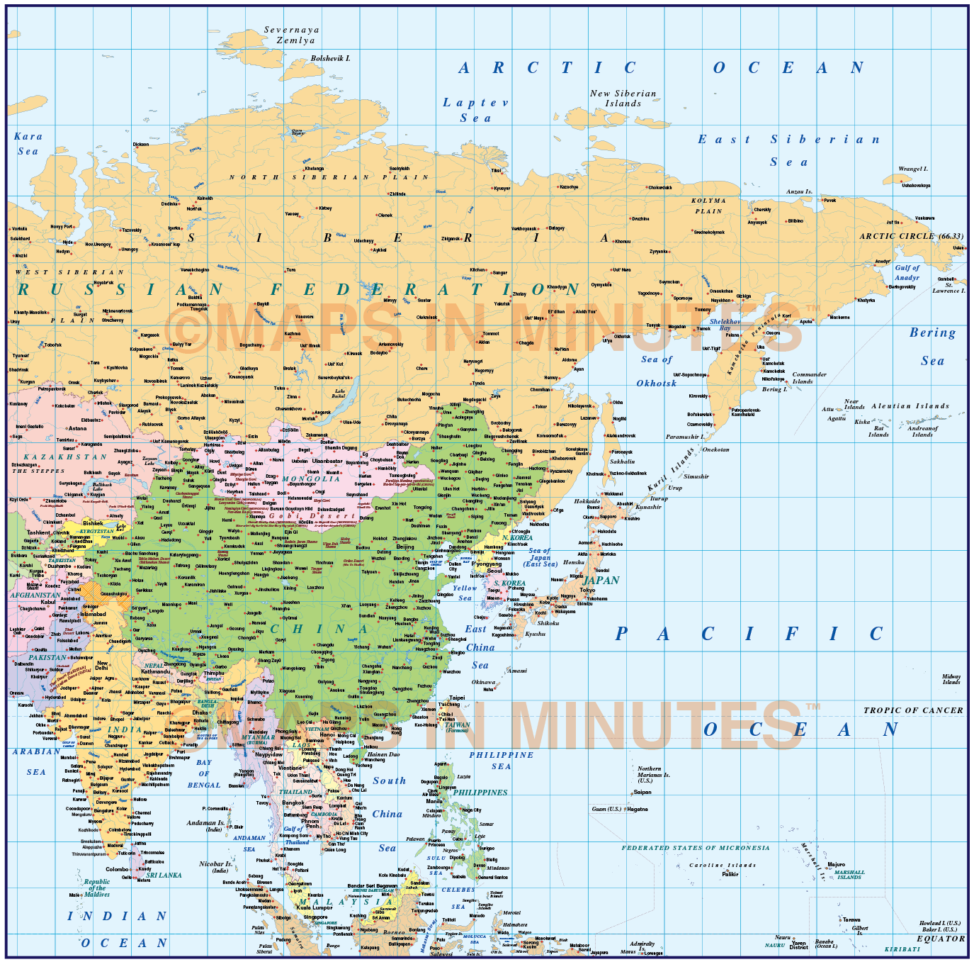 eurasia basic map vector world map collection illustrator cs format political style asia basic map