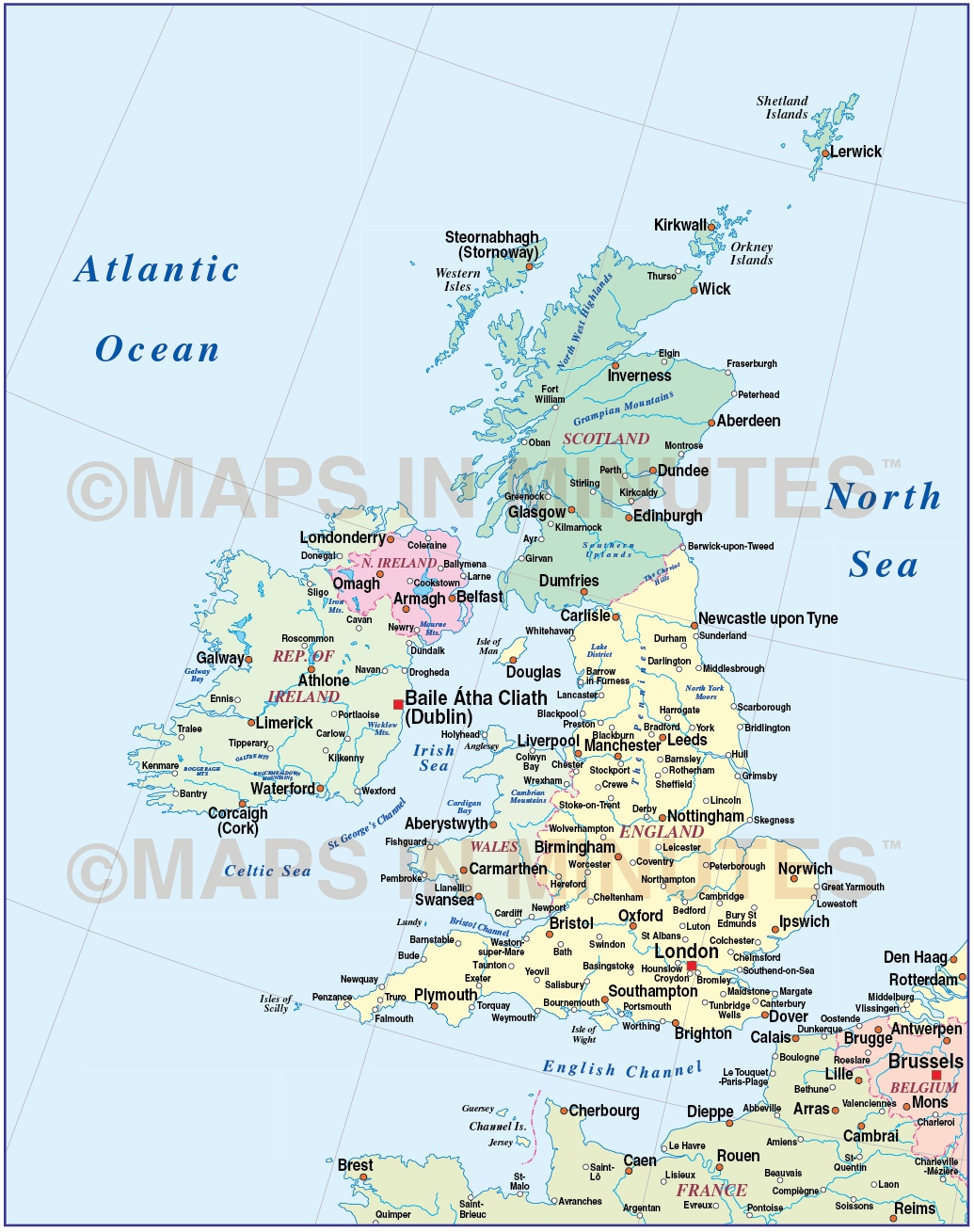 Street map World Political PDF