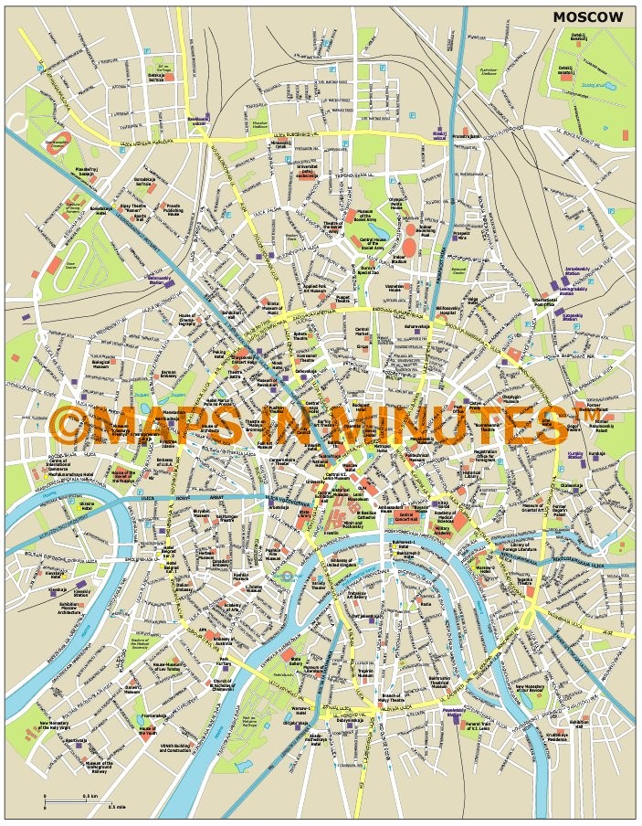 City map Moscow PDF