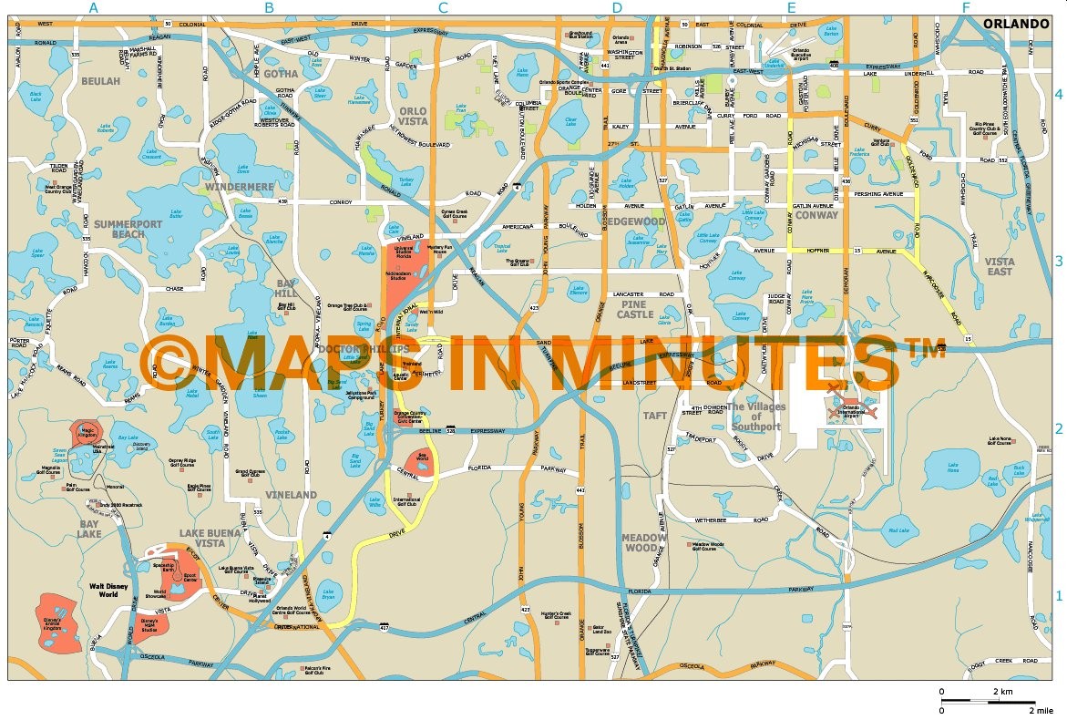 Pdf map Orlando Florida PDF