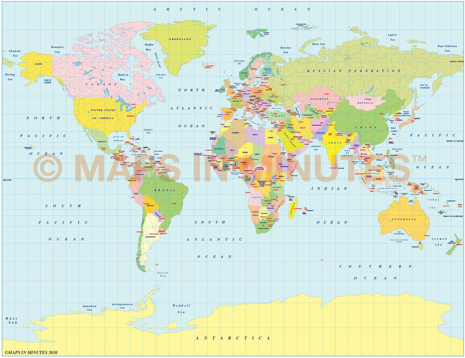 Pdf map World Relief Political PDF