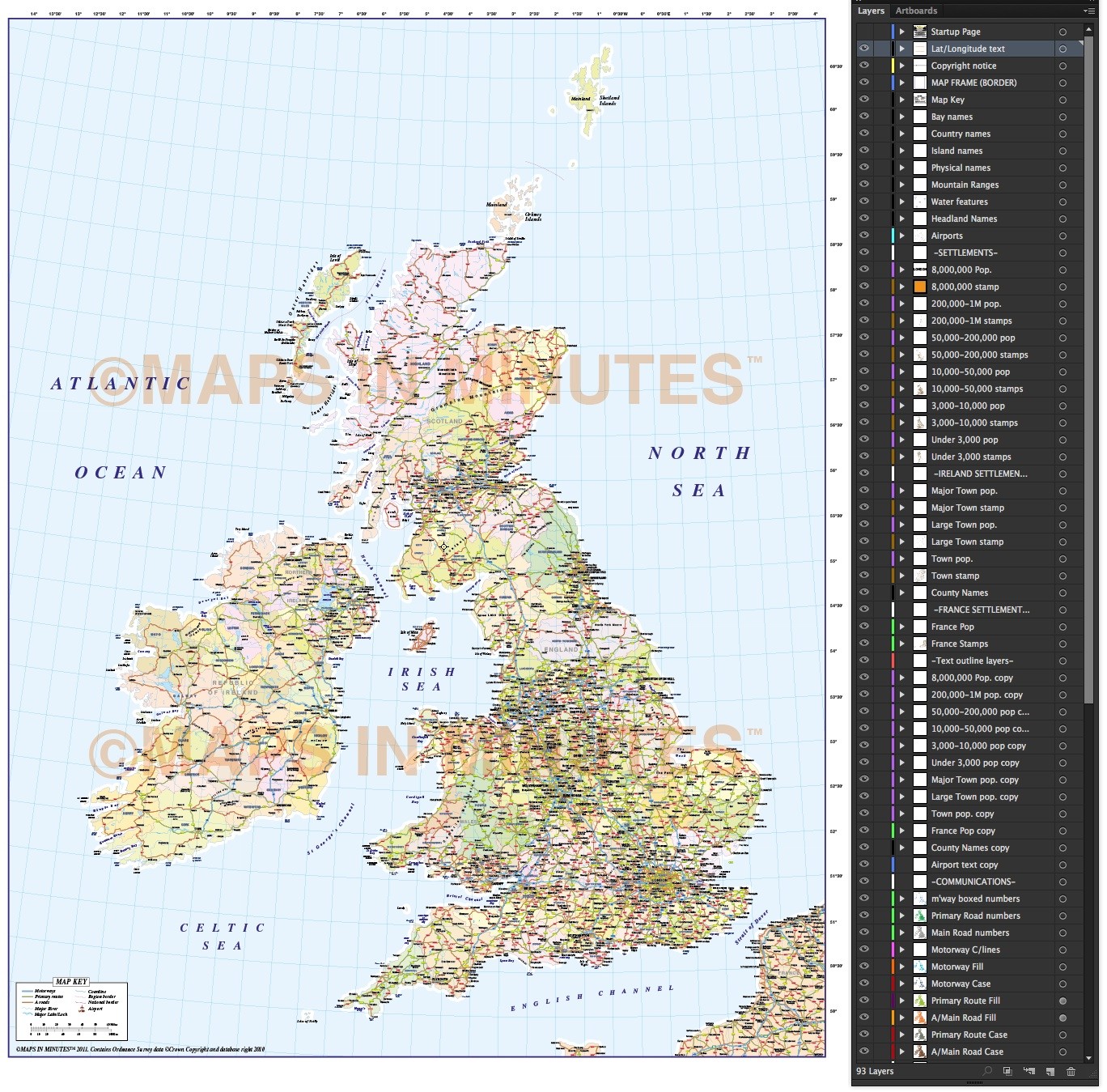 Street map World Political Roads PDF