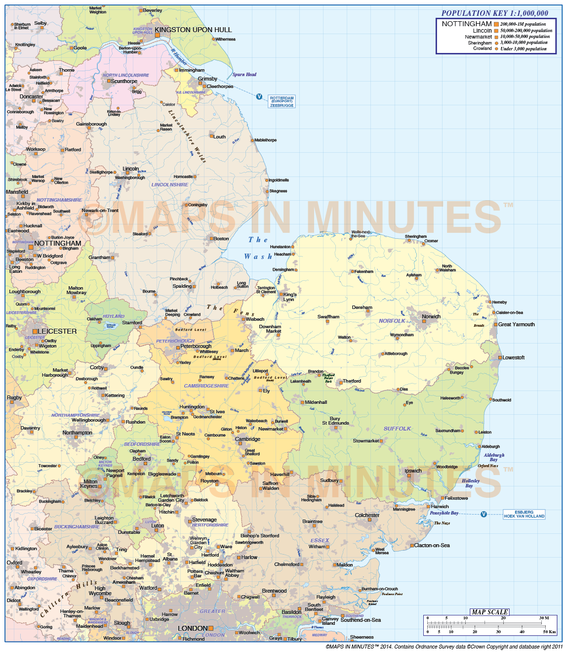 Editable map  UK Admin