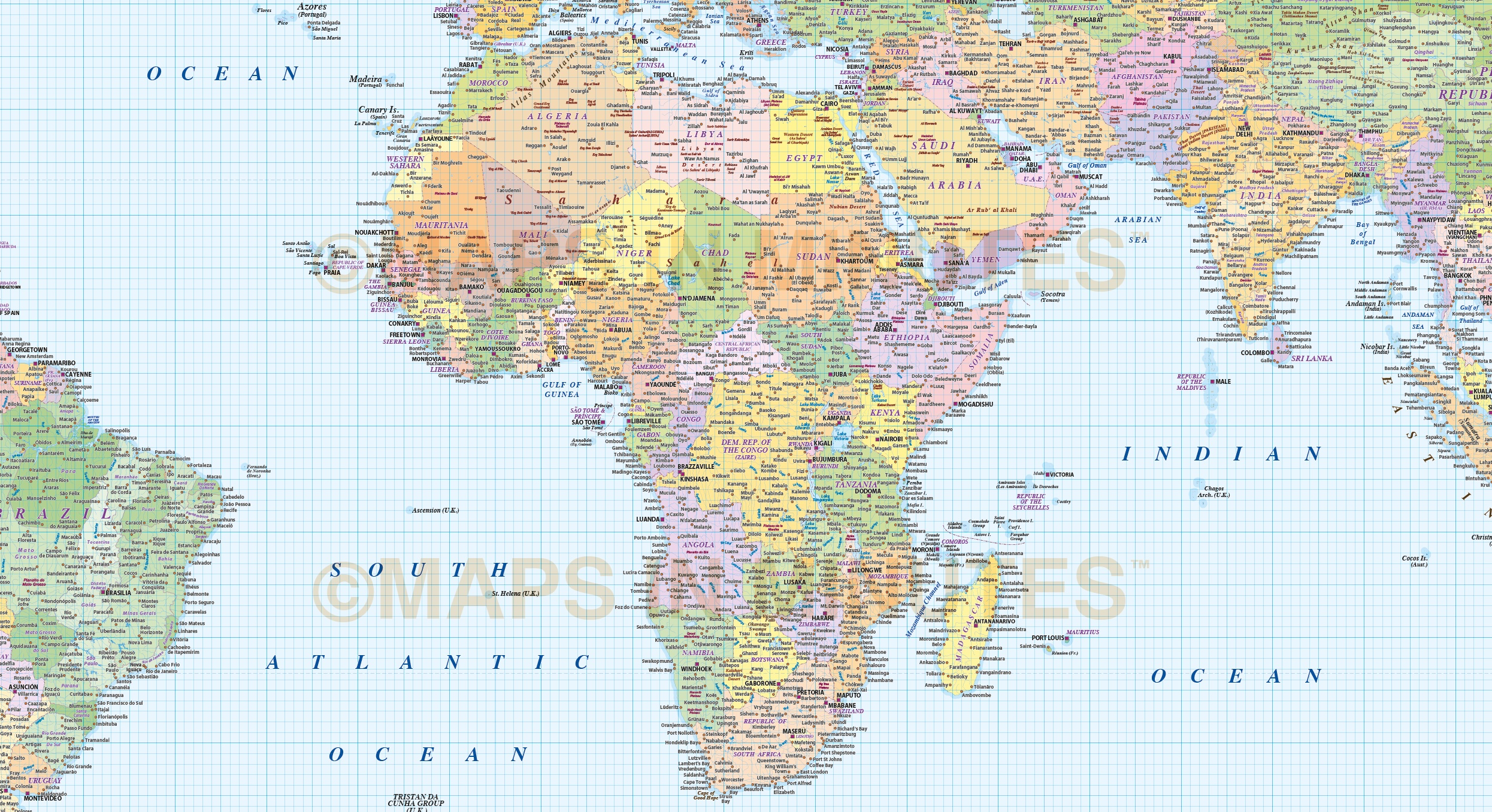 africa world map