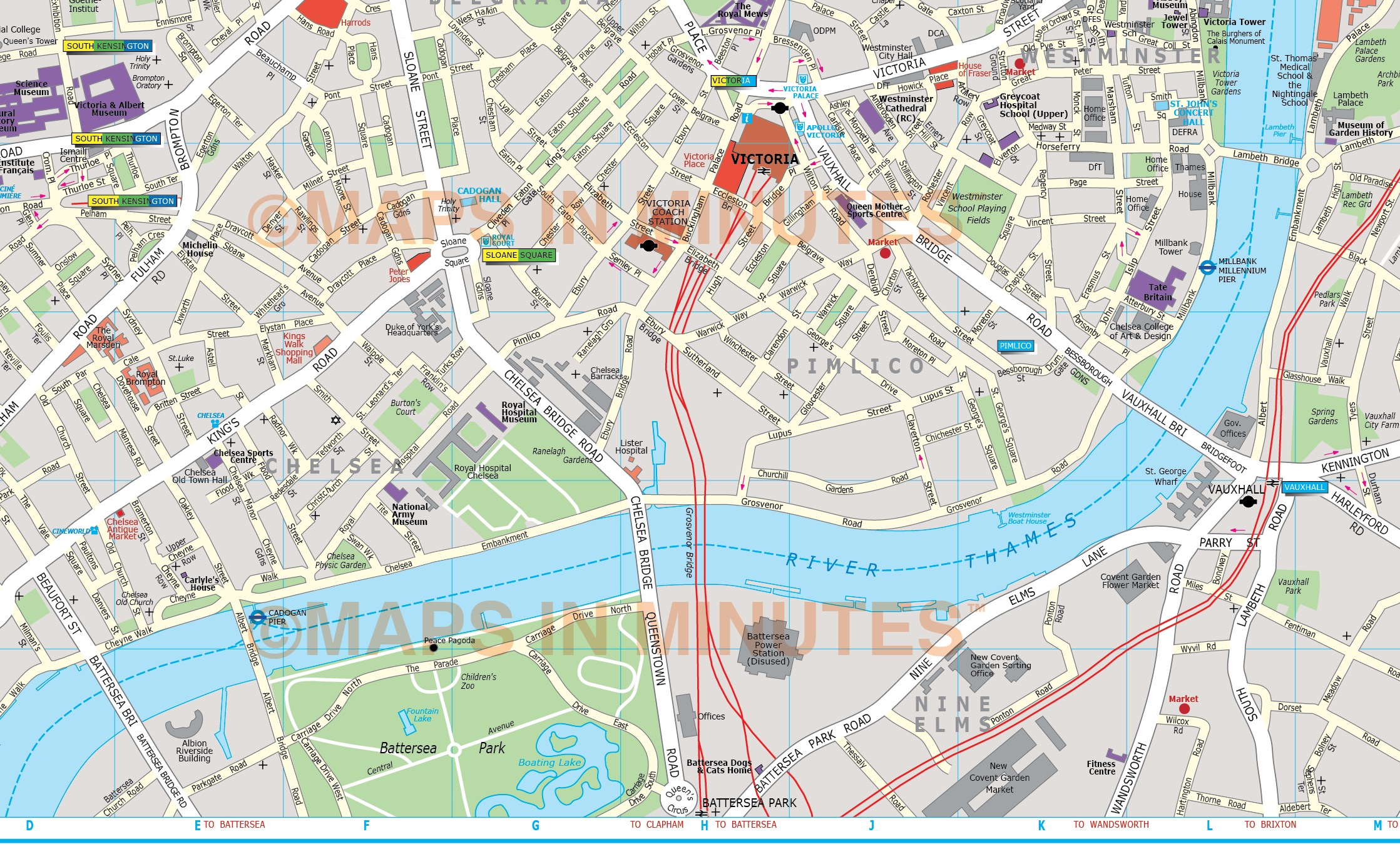 deluxe london city map in illustrator cs or pdf format