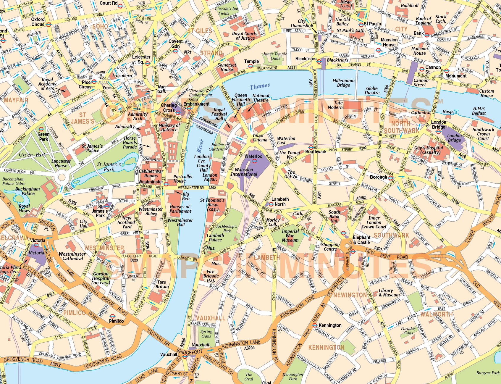 Printable Tourist Map Of London Attractions Printable Maps