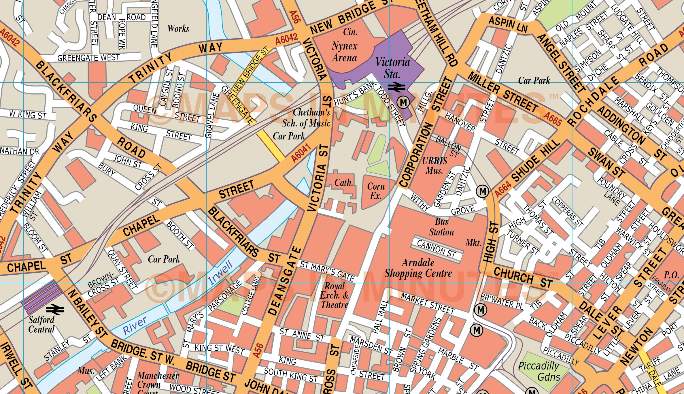 royalty free manchester illustrator vector format city map