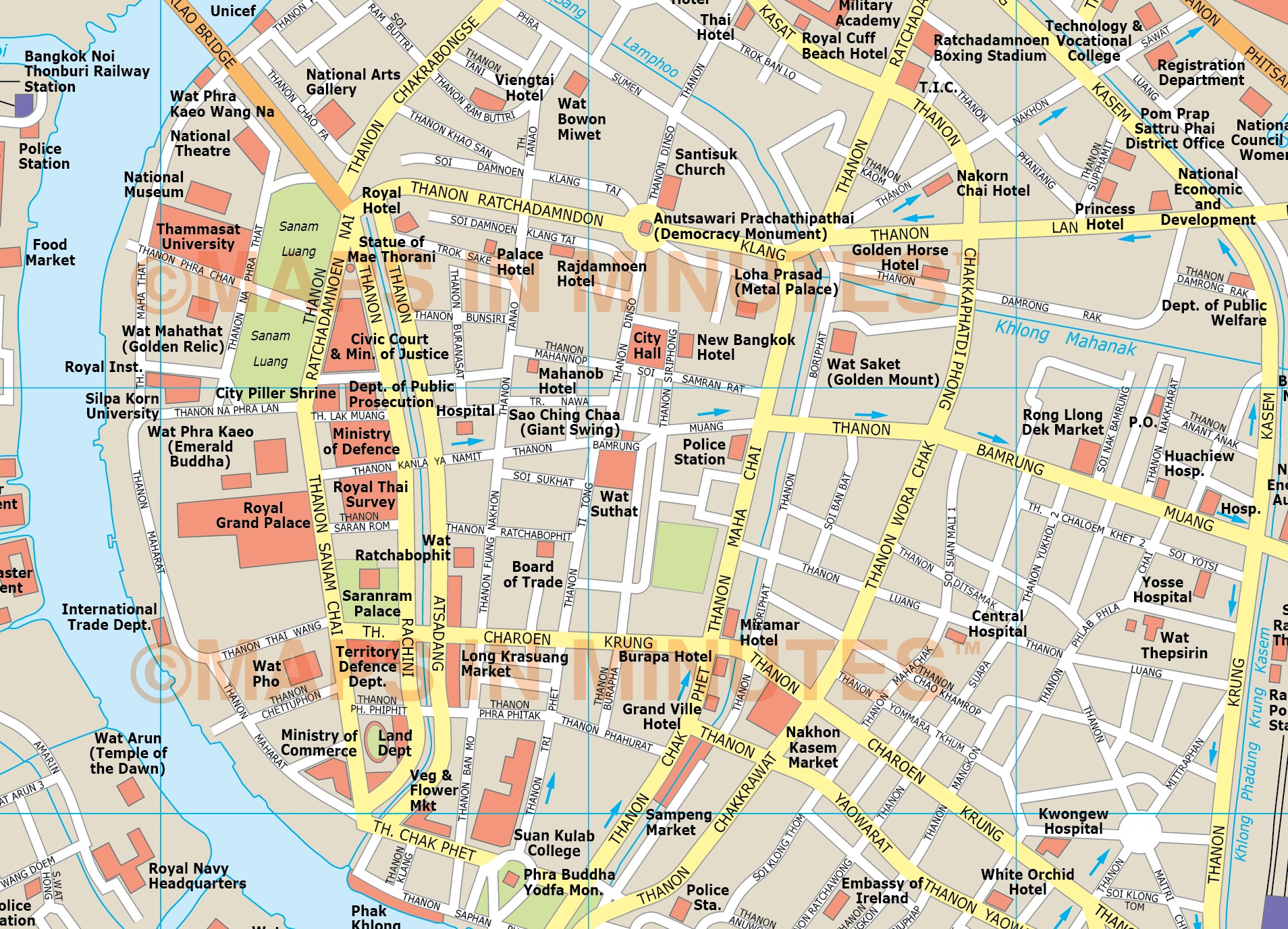 Pdf map Bangkok Thailand PDF