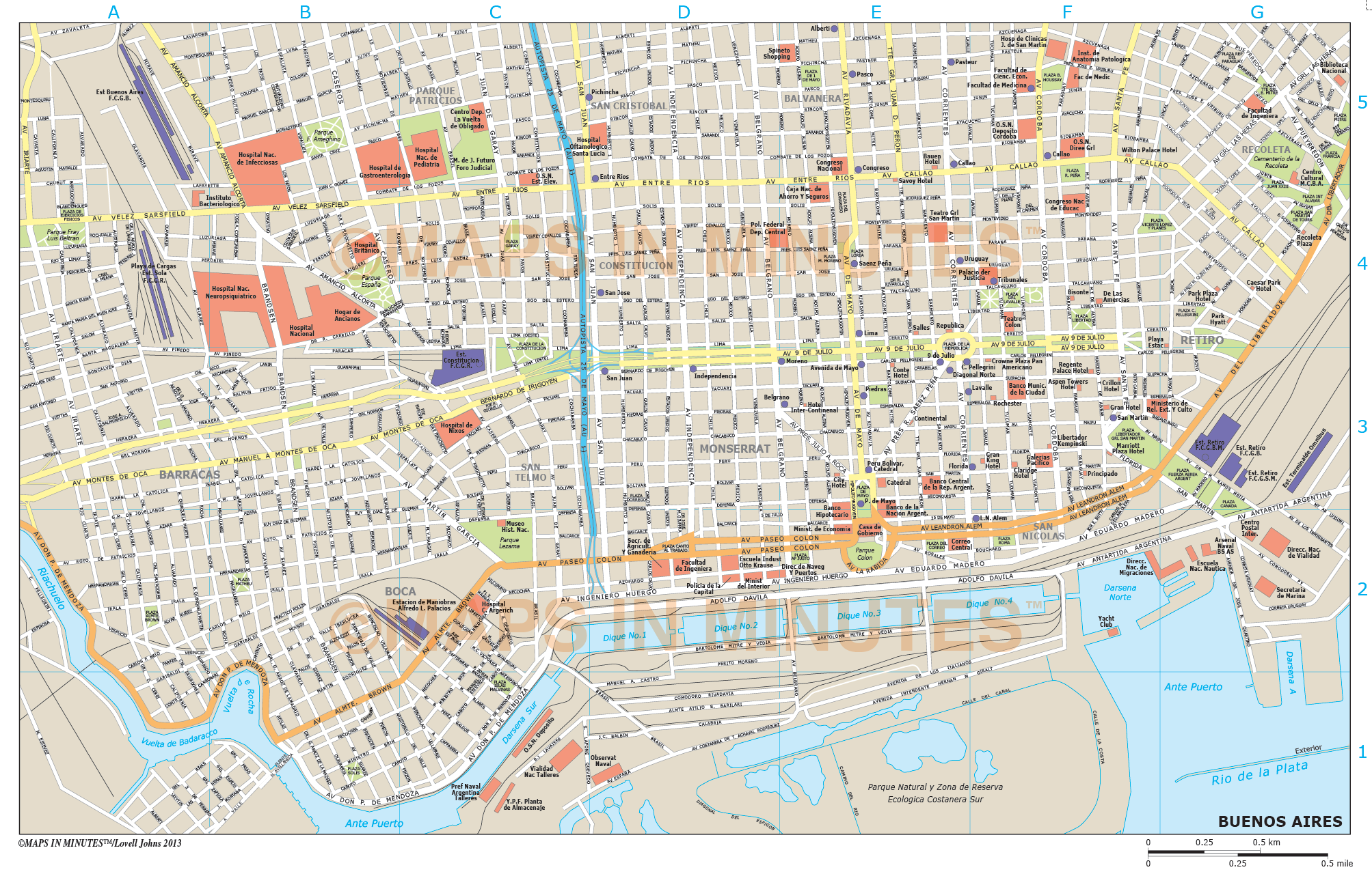 Pdf map Buenos Aires