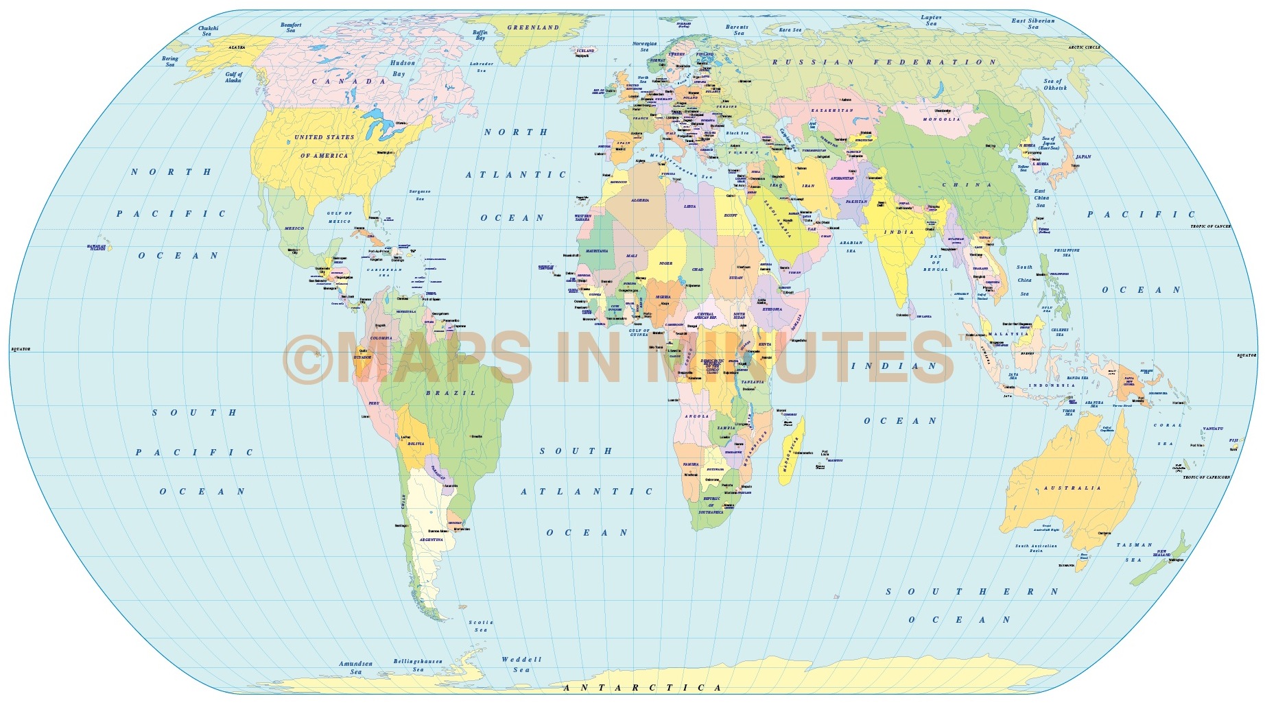 Pdf map Relief US flat CDR