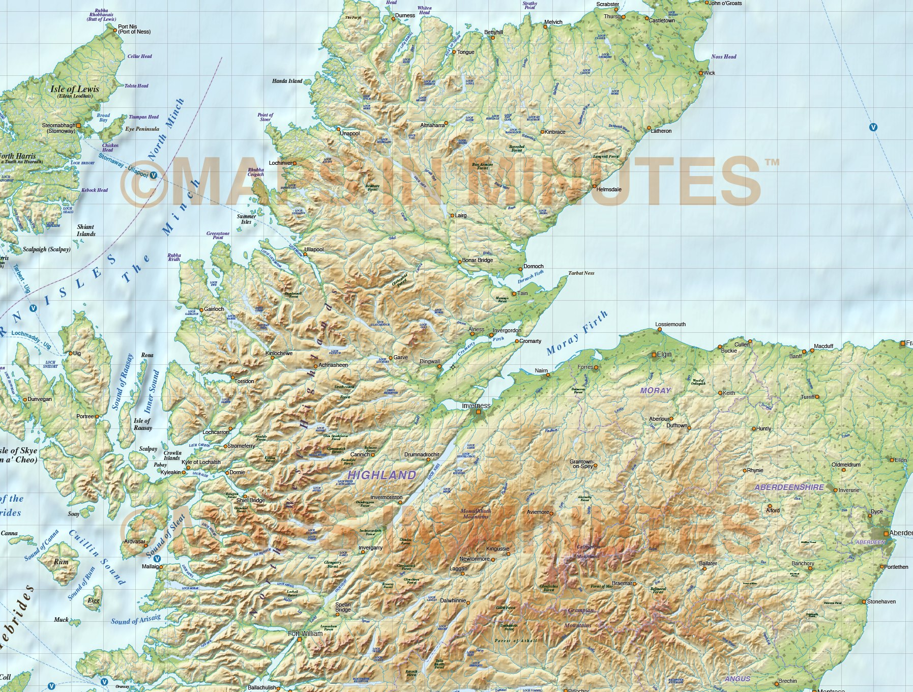 British Isles 1st Level Political Road Rail And Relief British Isles 1st Level Political Road Rail And Relief