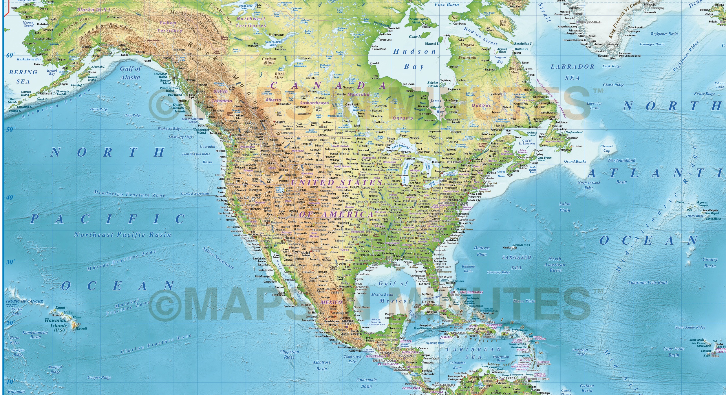 Pdf map World Relief Political