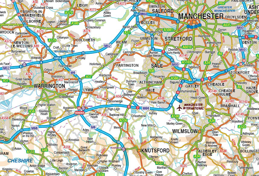 UK Greater City Maps