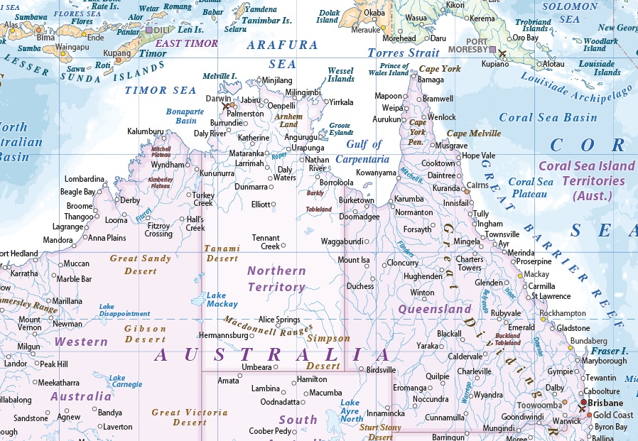 Australasia Political maps