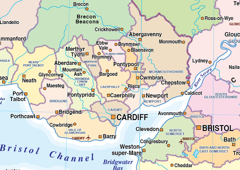 Whole UK County maps