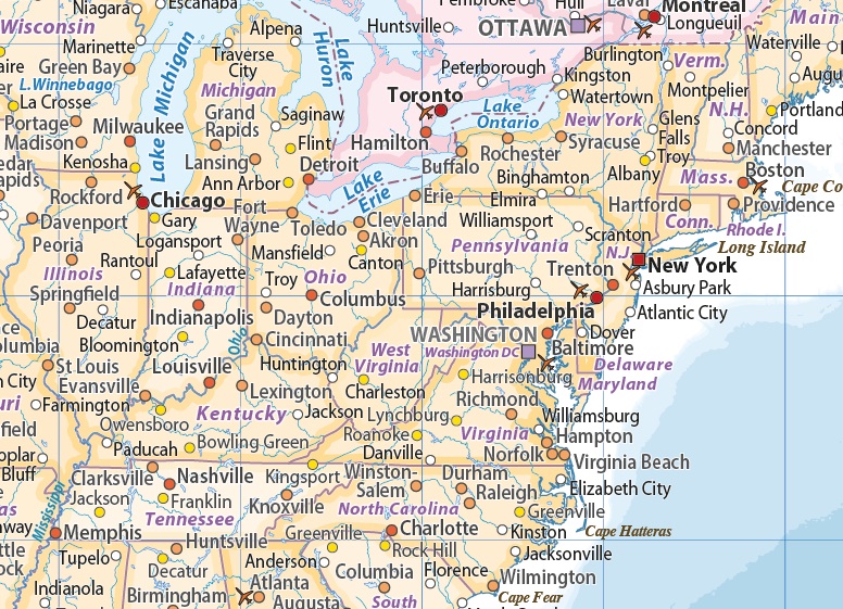 N America Political maps N America Political maps