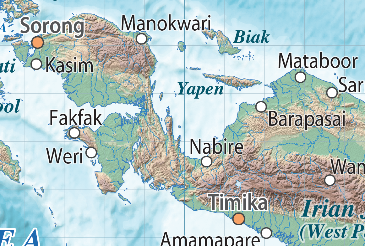 Australasia Relief maps Australasia Relief maps