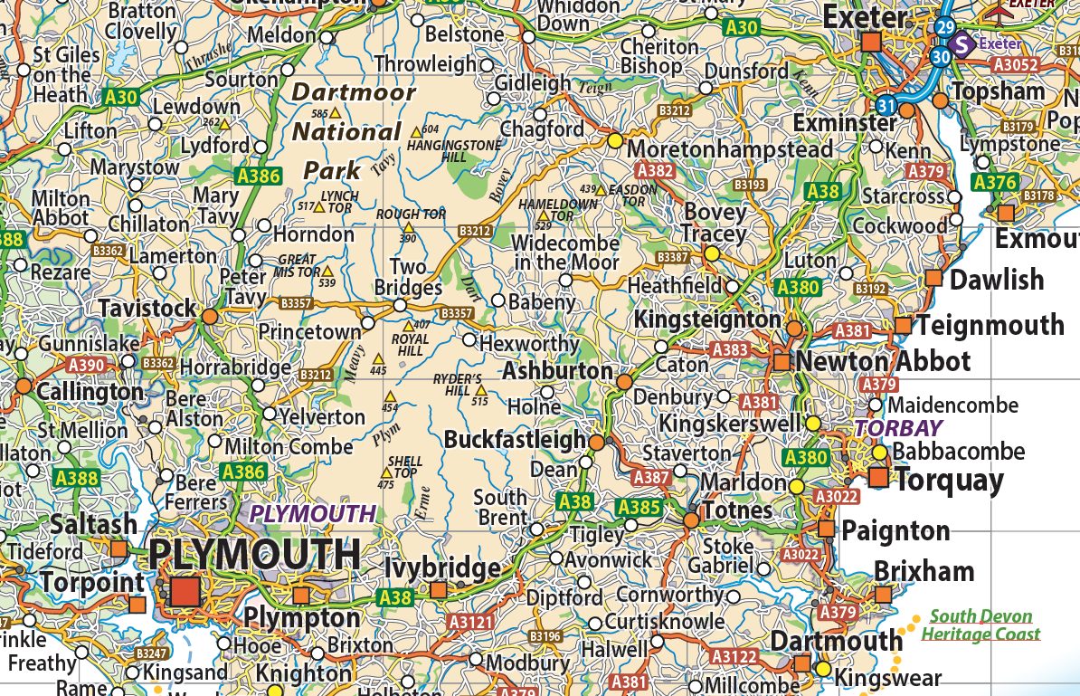 South West England maps