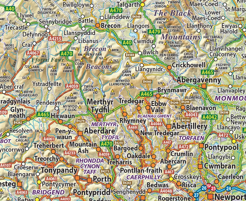 Wales maps