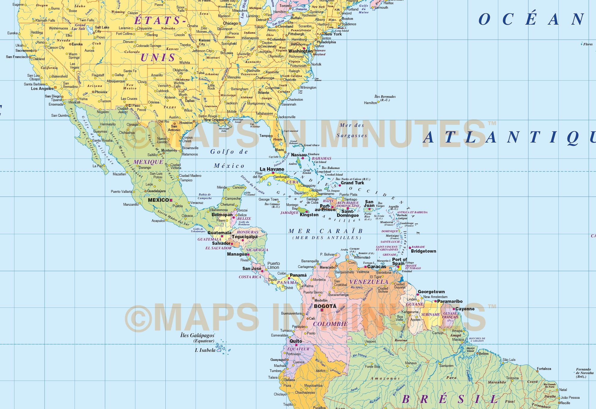 Digital Vector World Map Carte Francaise Du Monde Politique World Map In French Gall Projection Uk Centric Large Scale Royalty Free Digital Vector World Map Carte Francaise Du Monde Politique World Map In French Gall Projection Uk Centric Large Scale Royalty Free