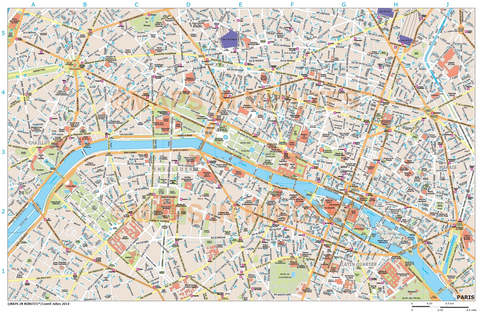 Stadtplan Paris