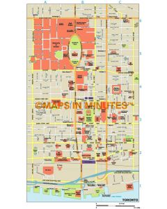 Toronto city map in Illustrator CS or PDF format