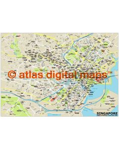 Singapore city map in Illustrator CS or PDF format