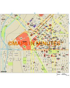 Denver city map in Illustrator CS or PDF format