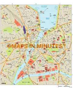 Geneva city map in Illustrator CS or PDF format