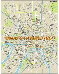 Moscow city map in Illustrator CS or PDF format