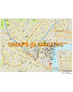 New Orleans city map in Illustrator CS or PDF format