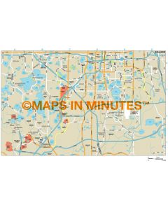 Orlando city map in Illustrator CS or PDF format