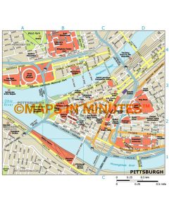 Pittsburgh city map in Illustrator CS or PDF format