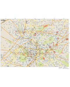 Athens city map in Illustrator CS or PDF vector formats