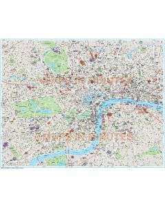 Deluxe London city map in Illustrator CS or PDF format