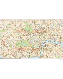Digital vector London Economy city map in Illustrator CS or PDF format
