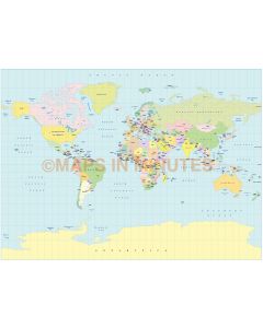 World Political Small scale Map Collection - 10 map selection