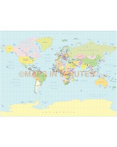 World GeoPolitical Small scale Map Collection - 20 map selection