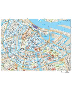 Amsterdam city map in Illustrator CS or PDF format