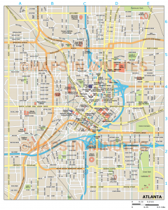 Atlanta city map in Illustrator CS or PDF format