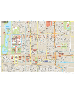 Beijing city map in Illustrator CS or PDF format