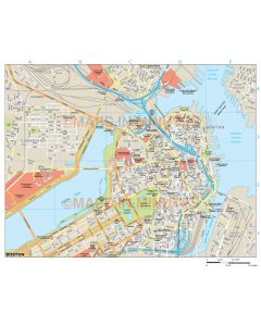 Boston city map in Illustrator CS or PDF format