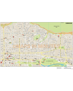 Caracas city map in Illustrator CS or PDF format