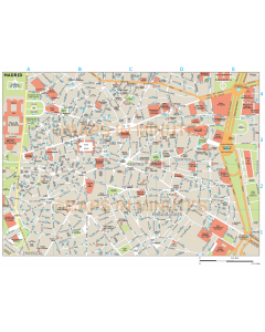 Madrid city map in Illustrator CS or PDF format