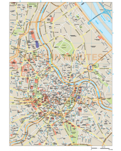 Vienna city map in Illustrator CS or PDF format