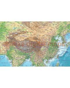 Regular style Contemporary Canvas World Wall Map 60 inches wide x 38 inches deep. Up-to-date information, great educational  resource.