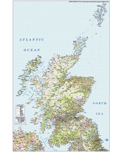 Scotland vector road & rail map including the Northern Isles of Orkney & Shetland illustrator AI editable digital format @750k scale.