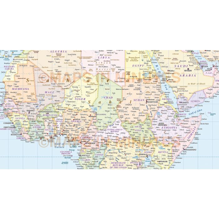 World Political Map With Latitude And Longitude