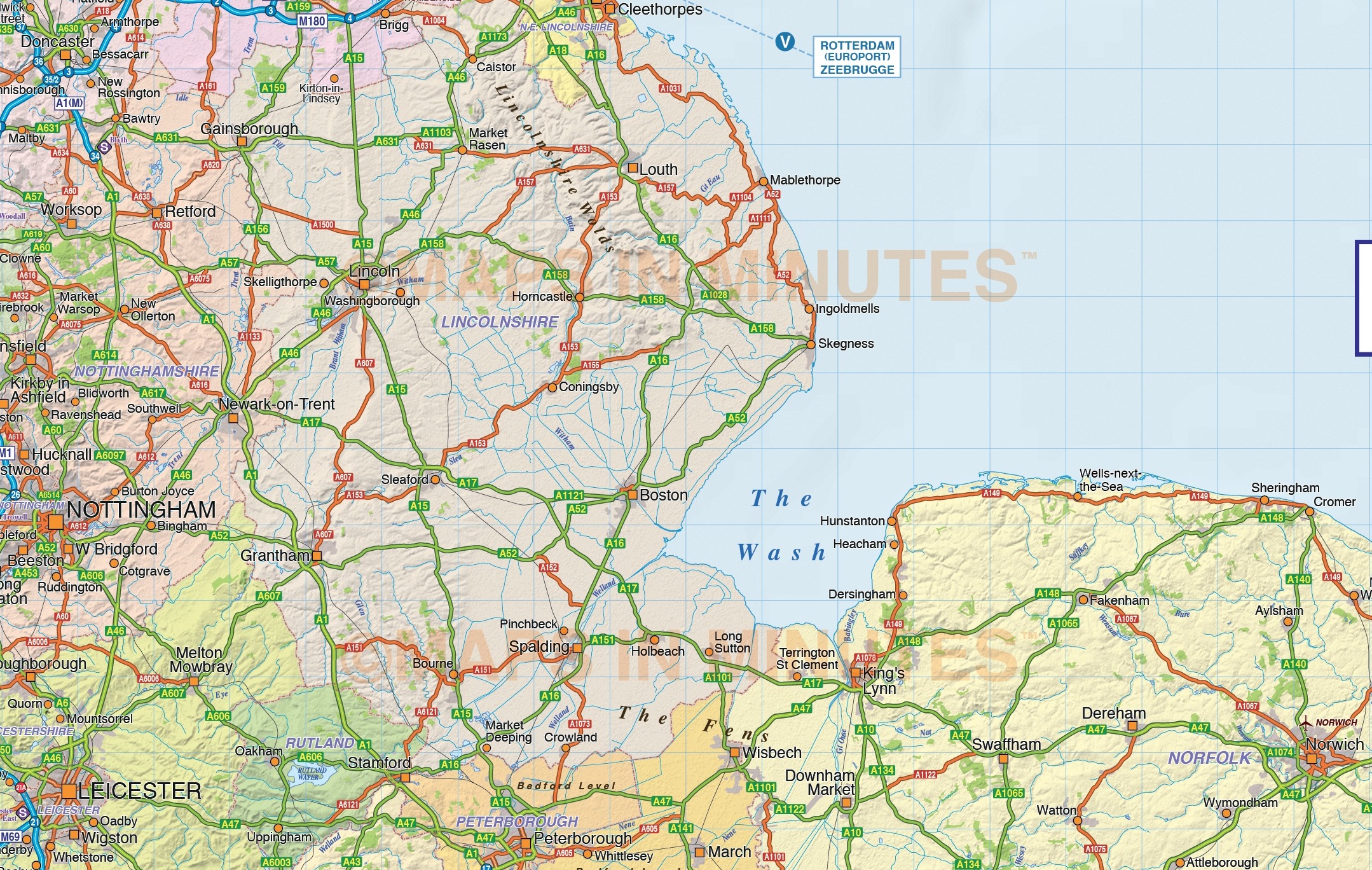East England County Map